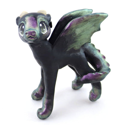 Color Shift Dragon Figurine - Polymer Clay Elementals Collection