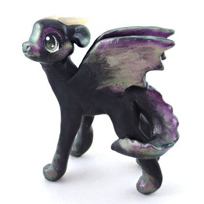 Color Shift Dragon Figurine - Polymer Clay Elementals Collection