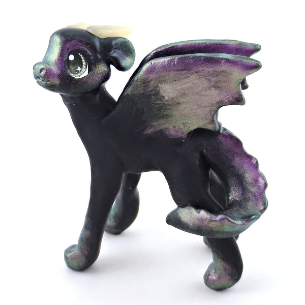 Color Shift Dragon Figurine - Polymer Clay Elementals Collection