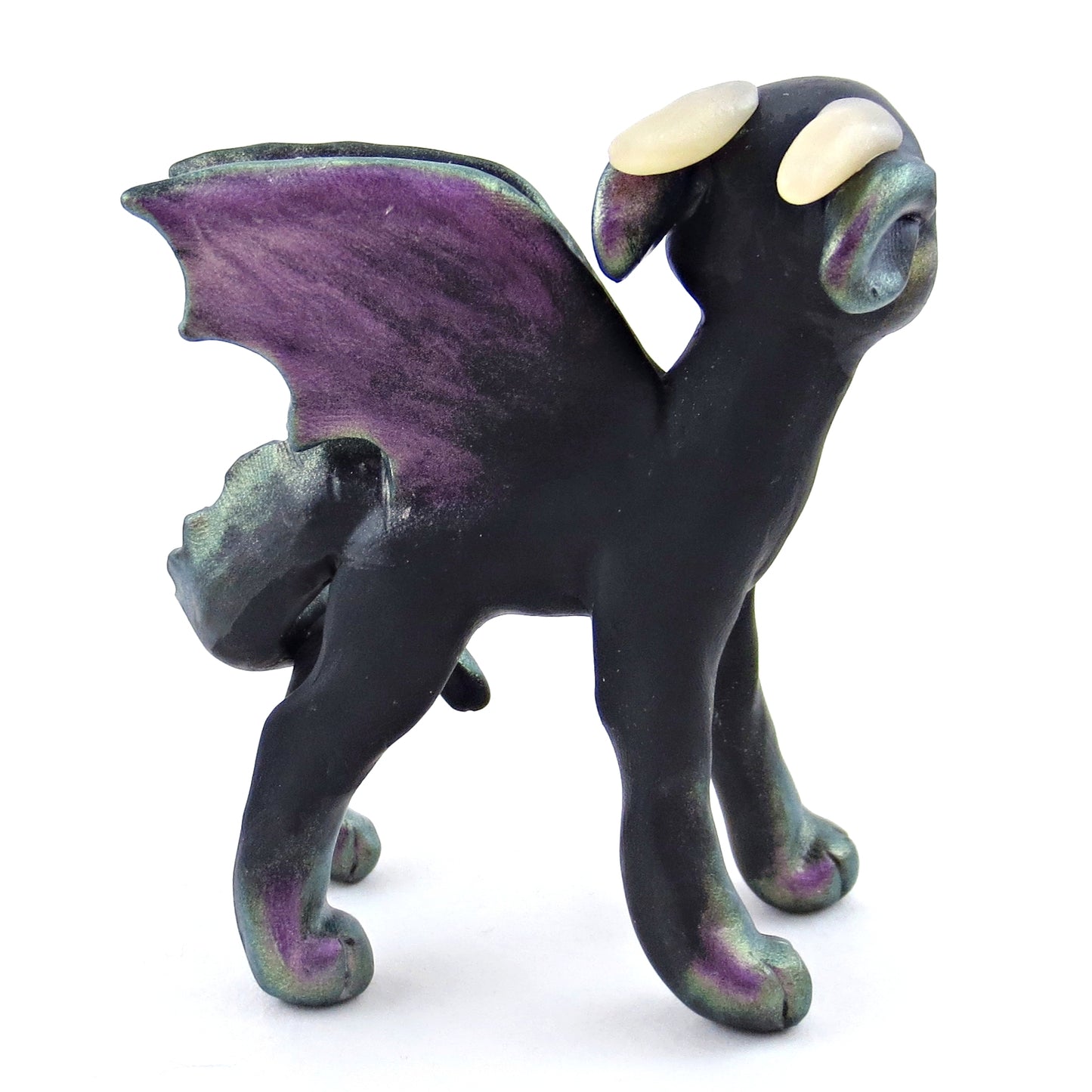 Color Shift Dragon Figurine - Polymer Clay Elementals Collection