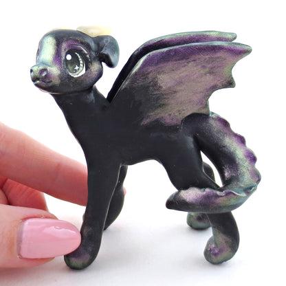 Color Shift Dragon Figurine - Polymer Clay Elementals Collection