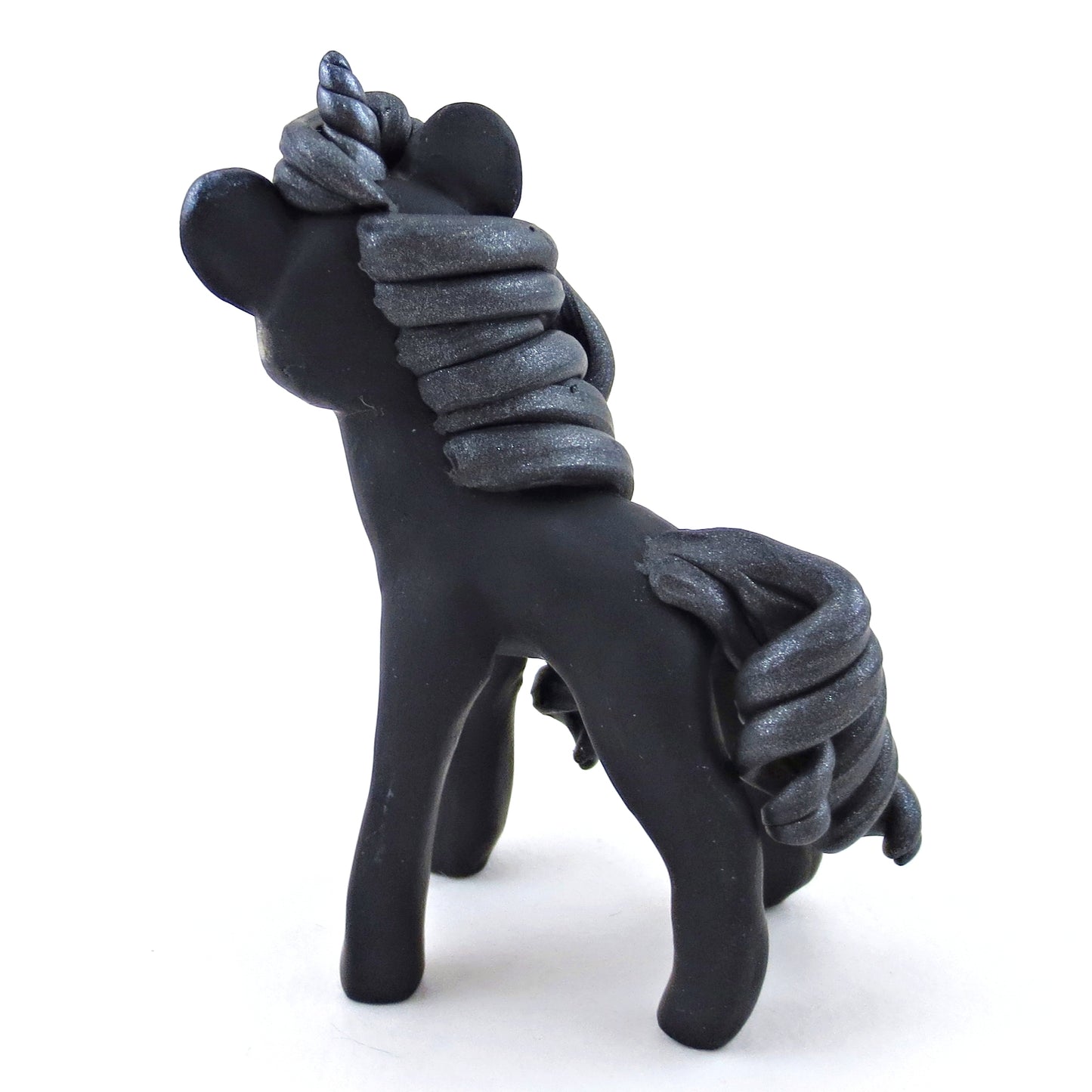 Night Unicorn Figurine - Polymer Clay Elementals Collection