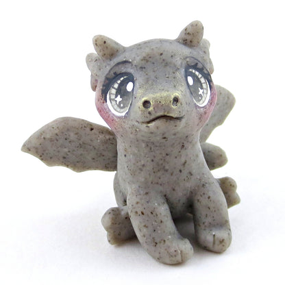 Baby Gargoyle Dragon Figurine - Polymer Clay Elementals Collection