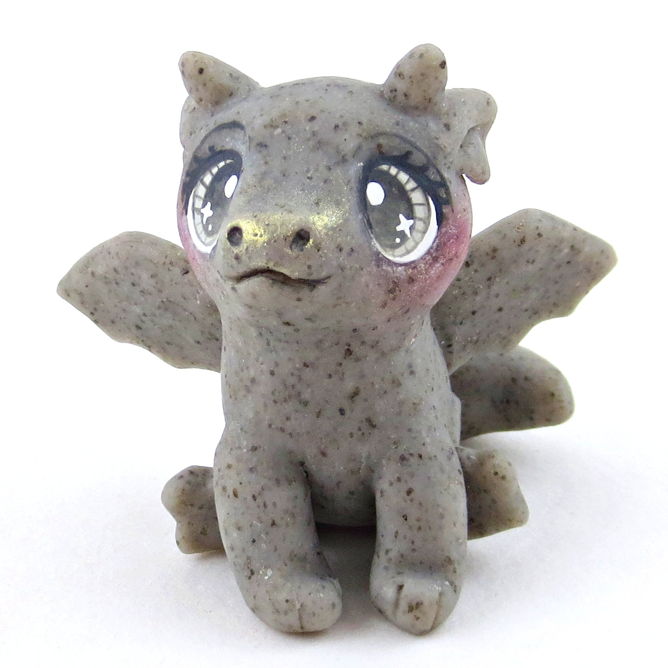 Baby Gargoyle Dragon Figurine - Polymer Clay Elementals Collection