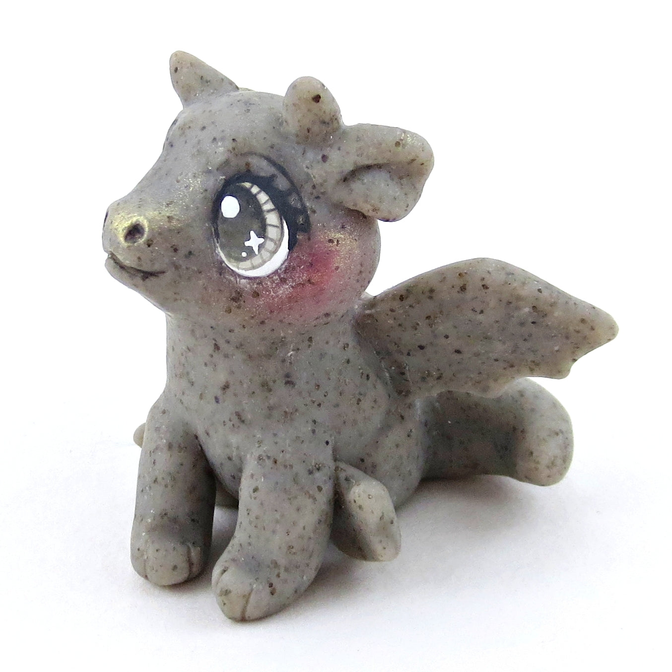 Baby Gargoyle Dragon Figurine - Polymer Clay Elementals Collection