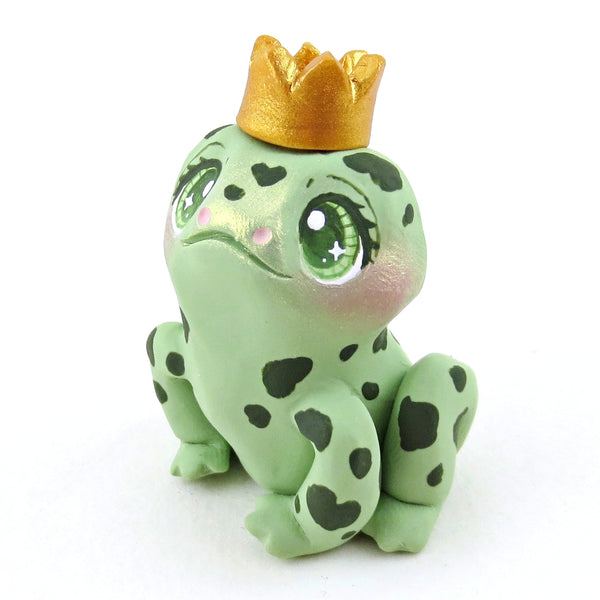 Frog Prince Figurine - Polymer Clay Elementals Collection