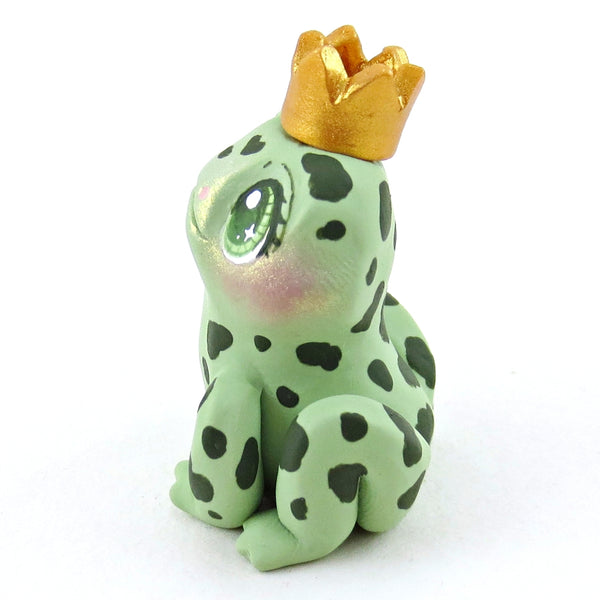 Frog Prince Figurine - Polymer Clay Elementals Collection