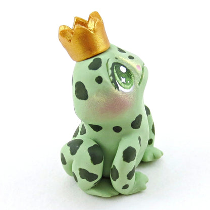 Frog Prince Figurine - Polymer Clay Elementals Collection