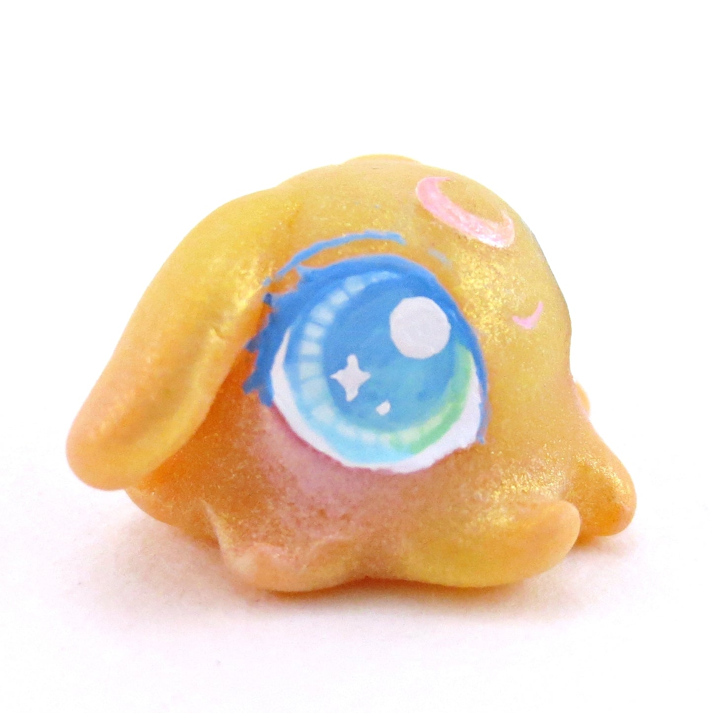 Yellow Dumbo Octopus Jelly Figurine - Polymer Clay Enchanted Ocean Animals