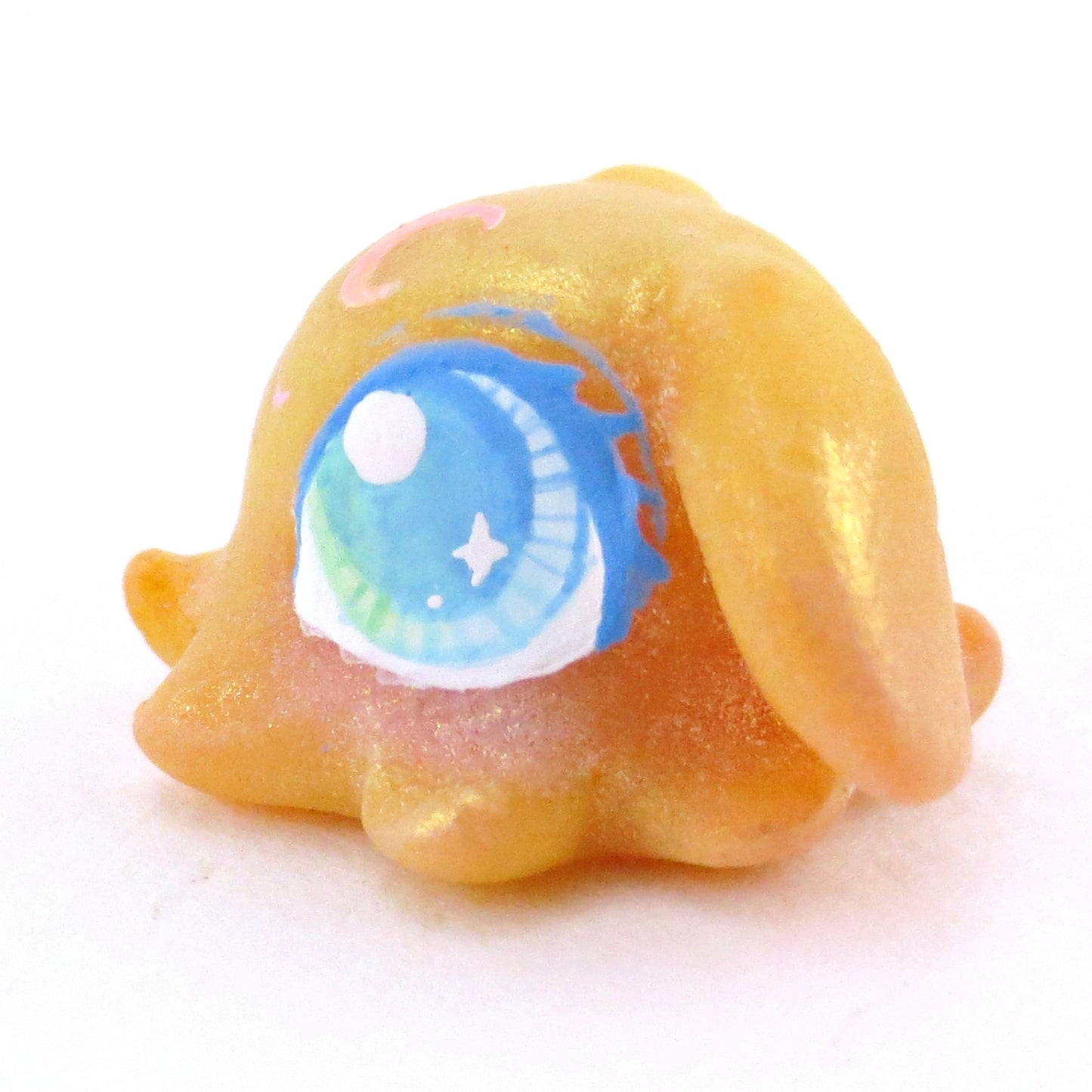 Yellow Dumbo Octopus Jelly Figurine - Polymer Clay Enchanted Ocean Animals