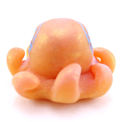 Peachy Octopus Jelly Figurine - Polymer Clay Enchanted Ocean Animals