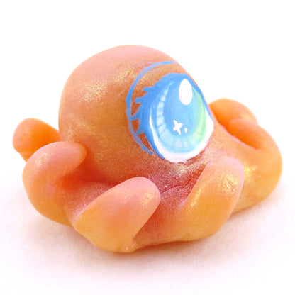 Peachy Octopus Jelly Figurine - Polymer Clay Enchanted Ocean Animals