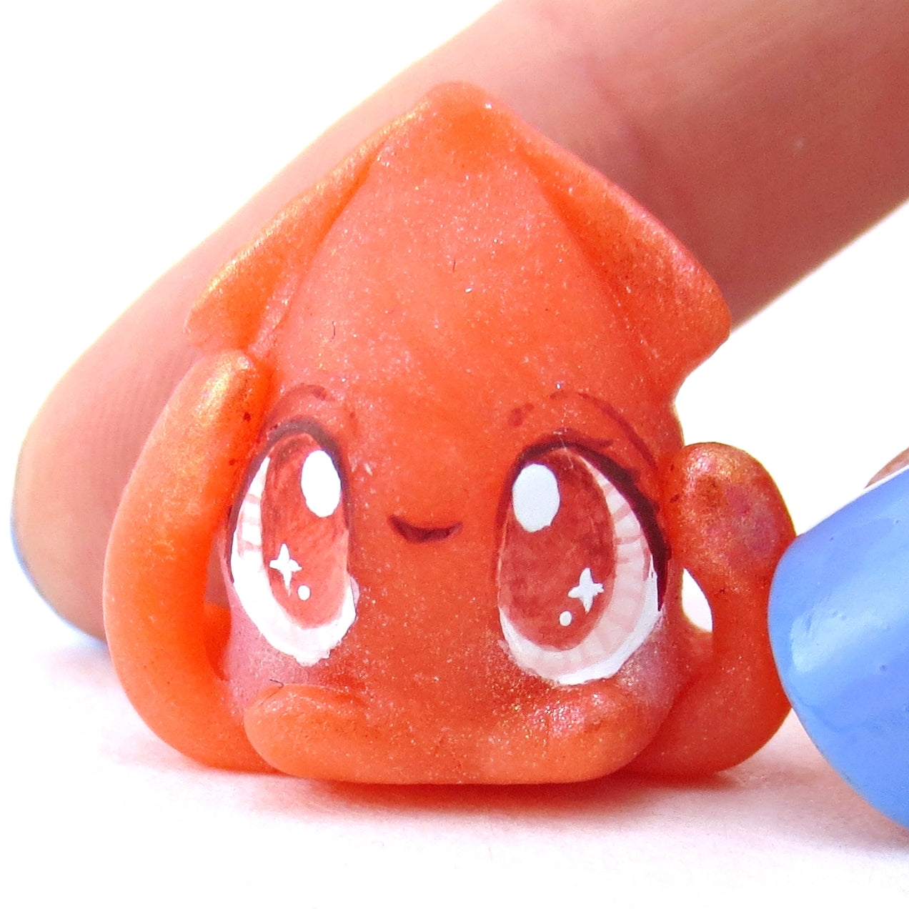 Littlest Squid Jelly Figurine - Polymer Clay Enchanted Ocean Animals