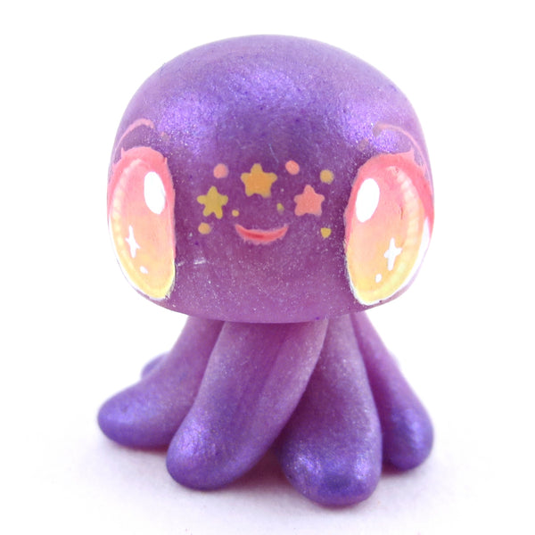 Purple Jellyfish Jelly Figurine - Polymer Clay Enchanted Ocean Animals