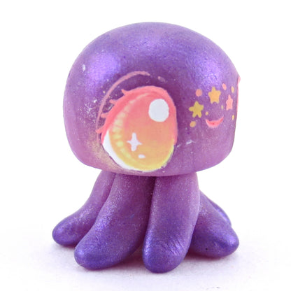 Purple Jellyfish Jelly Figurine - Polymer Clay Enchanted Ocean Animals