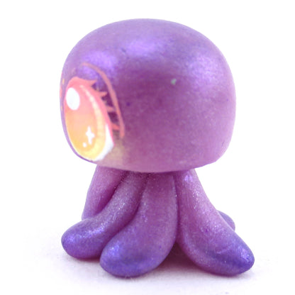 Purple Jellyfish Jelly Figurine - Polymer Clay Enchanted Ocean Animals