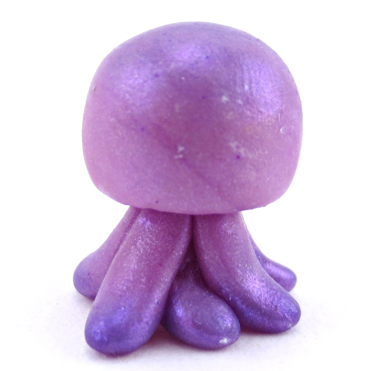 Purple Jellyfish Jelly Figurine - Polymer Clay Enchanted Ocean Animals