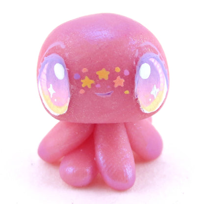 Pink/Purple Jellyfish Jelly Figurine - Polymer Clay Enchanted Ocean Animals