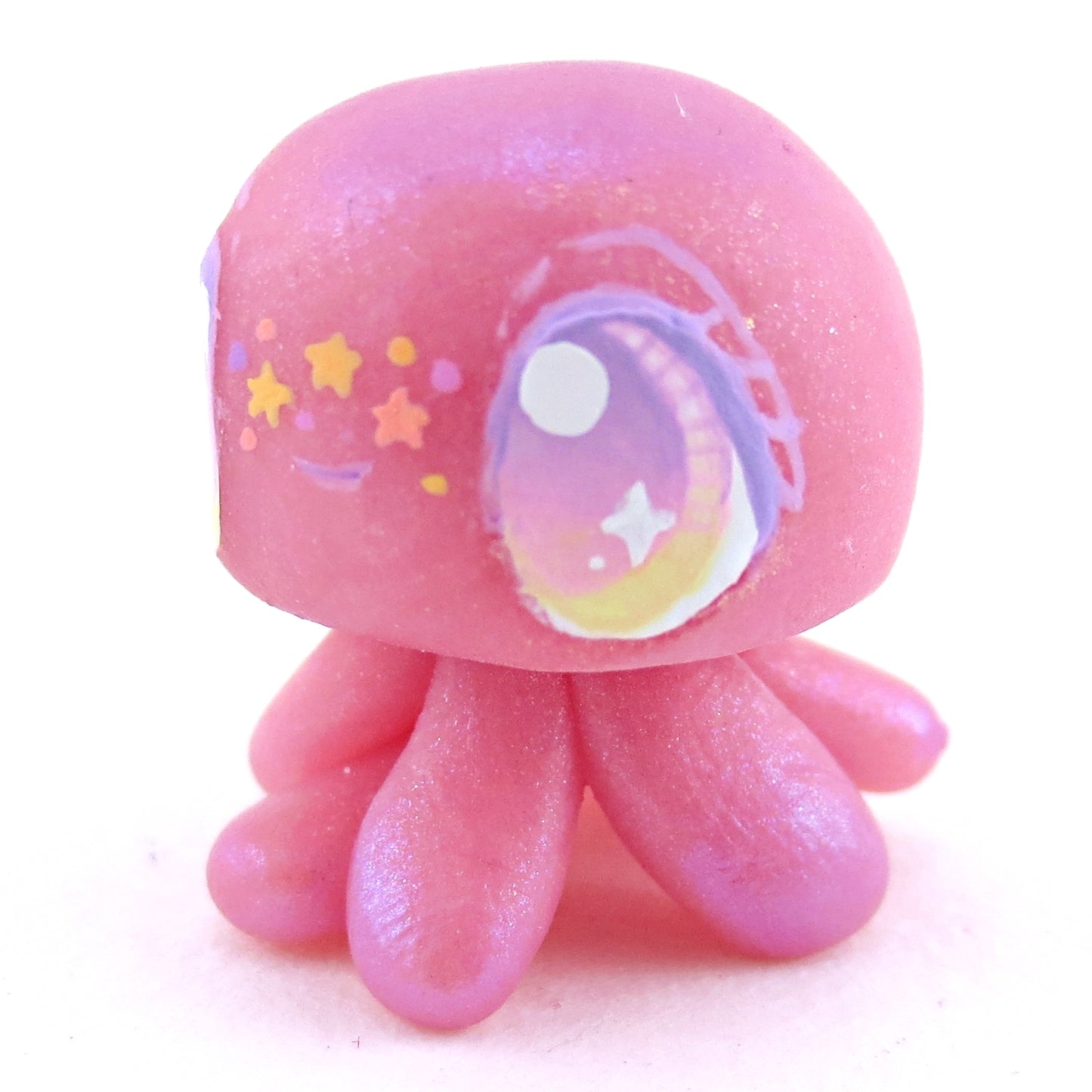 Pink/Purple Jellyfish Jelly Figurine - Polymer Clay Enchanted Ocean Animals