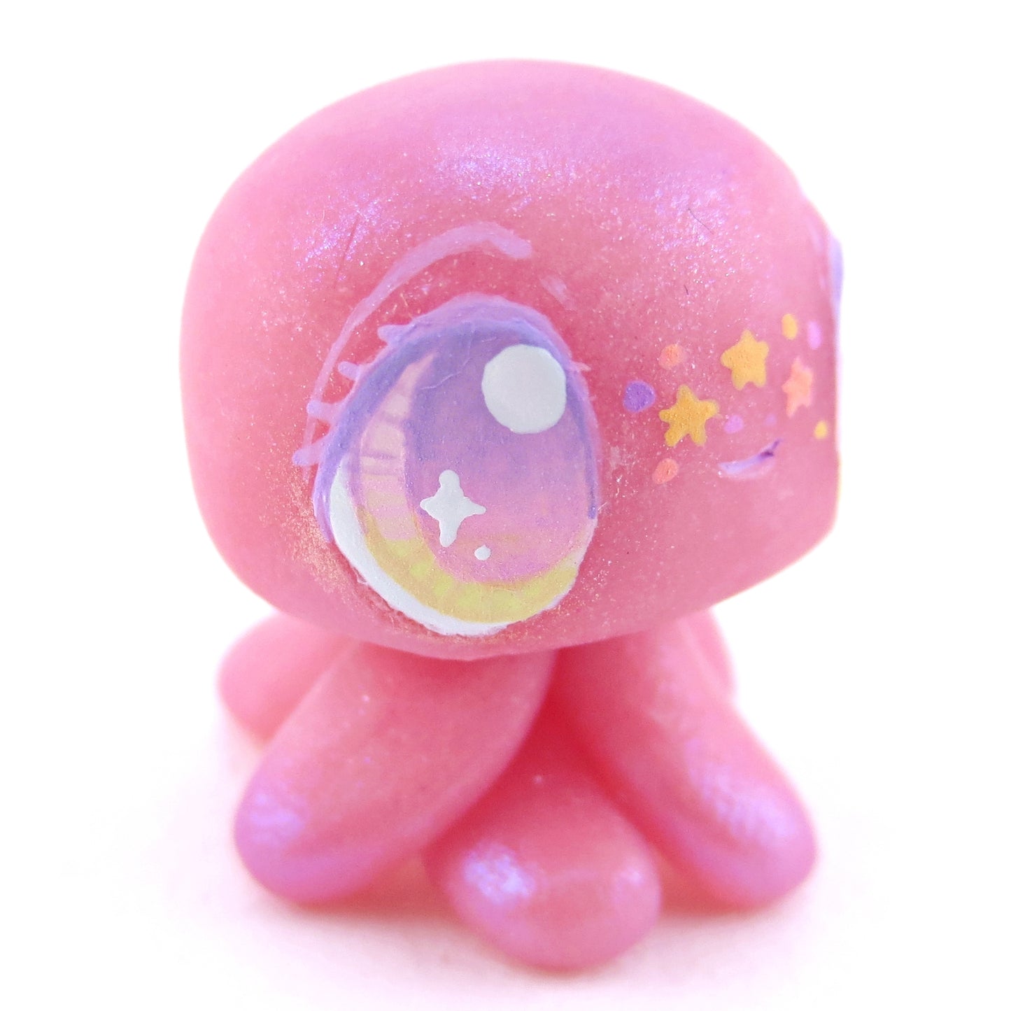 Pink/Purple Jellyfish Jelly Figurine - Polymer Clay Enchanted Ocean Animals