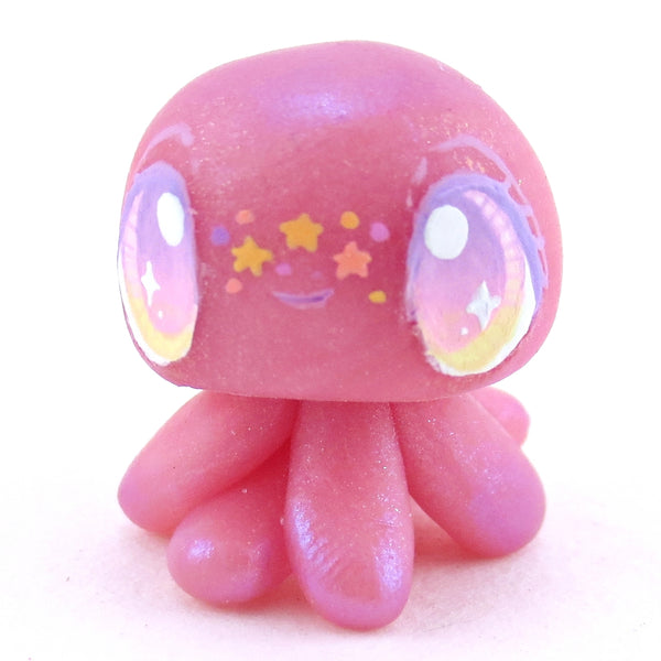 Pink/Purple Jellyfish Jelly Figurine - Polymer Clay Enchanted Ocean Animals