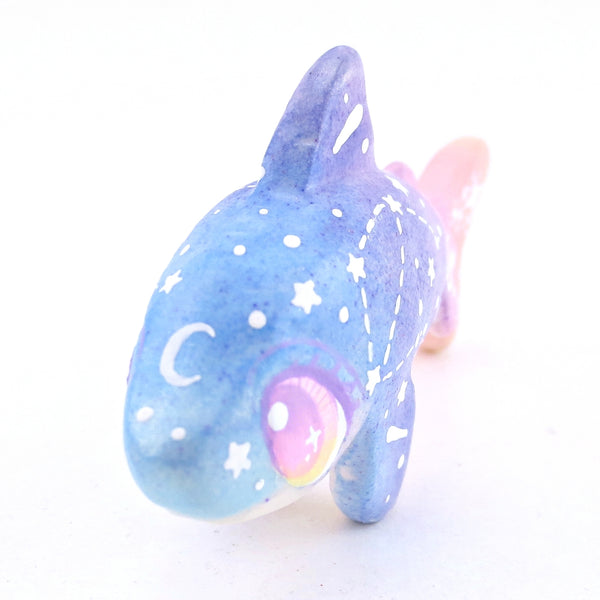 Sunset Constellation Ombre Shark Figurine - Polymer Clay Enchanted Ocean Animals