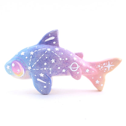 Sunset Constellation Ombre Shark Figurine - Polymer Clay Enchanted Ocean Animals