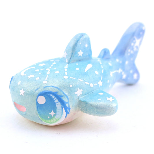 Green/Blue Constellation Ombre Whale Shark Figurine - Polymer Clay Enchanted Ocean Animals