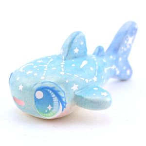 Green/Blue Constellation Ombre Whale Shark Figurine - Polymer Clay Enchanted Ocean Animals