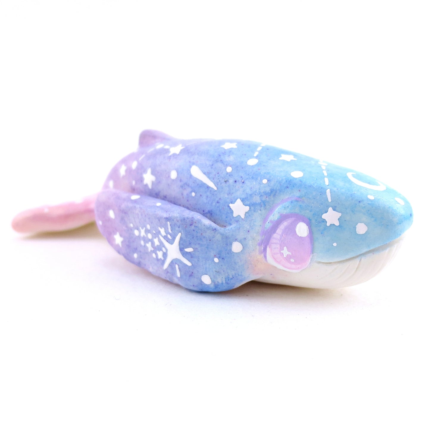 Blue/Purple/Pink Constellation Ombre Whale Figurine - Polymer Clay Enchanted Ocean Animals