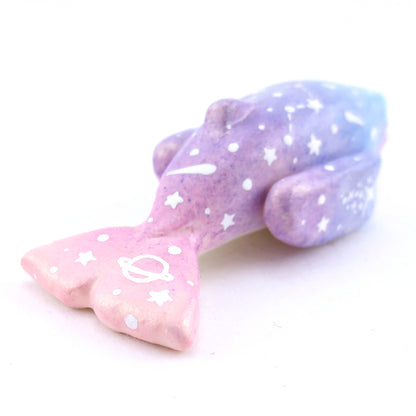 Blue/Purple/Pink Constellation Ombre Whale Figurine - Polymer Clay Enchanted Ocean Animals