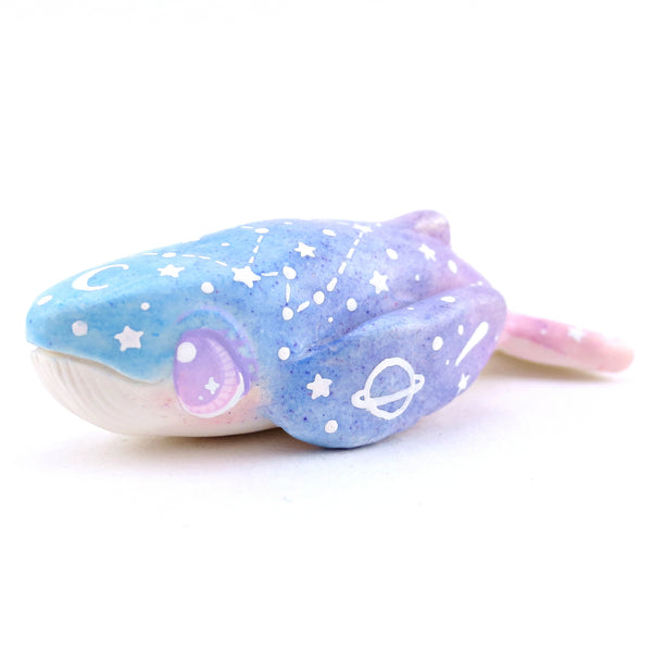 Blue/Purple/Pink Constellation Ombre Whale Figurine - Polymer Clay Enchanted Ocean Animals