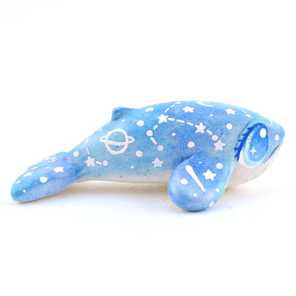 Constellation Blue Whale Figurine - Polymer Clay Enchanted Ocean Animals