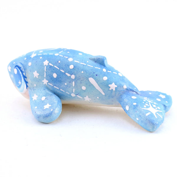 Constellation Blue Whale Figurine - Polymer Clay Enchanted Ocean Animals