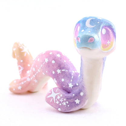 Constellation Ombre Noodle Nessie Figurine - Polymer Clay Enchanted Ocean Animals