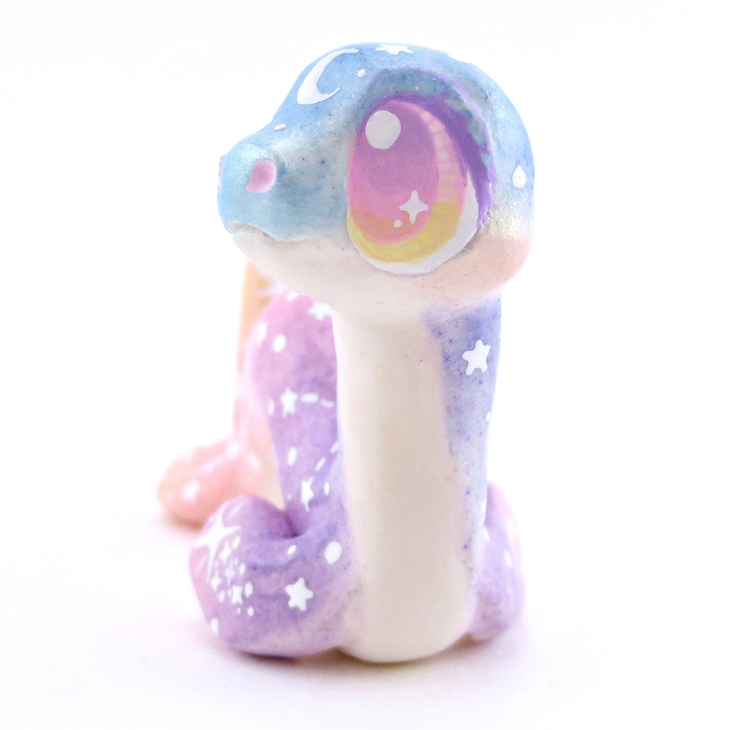 Constellation Ombre Noodle Nessie Figurine - Polymer Clay Enchanted Ocean Animals