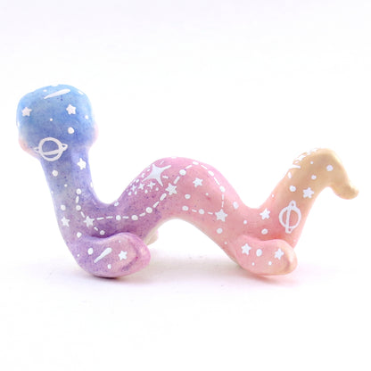 Constellation Ombre Noodle Nessie Figurine - Polymer Clay Enchanted Ocean Animals