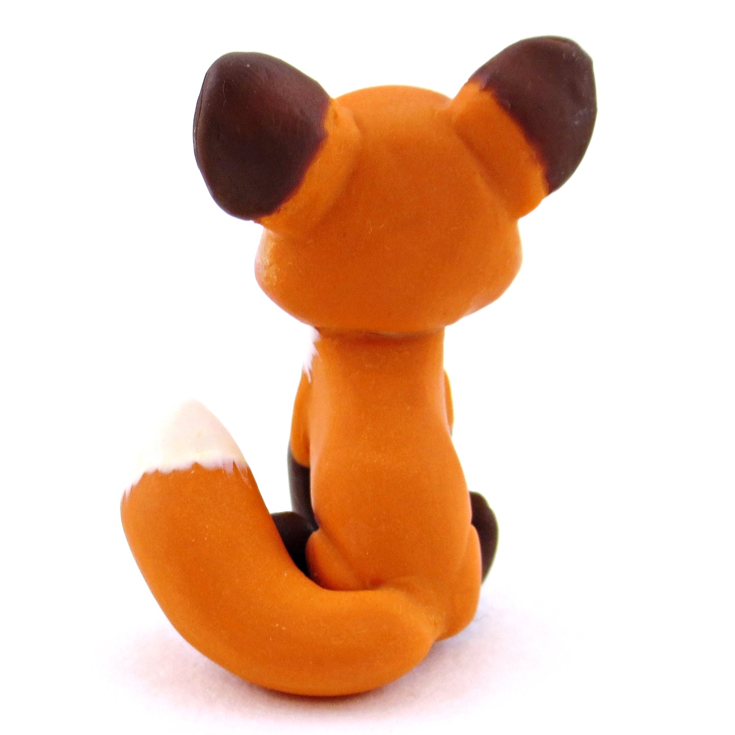 Brown-Eyed Fox Figurine - Polymer Clay Cottagecore Fall Animal Collection