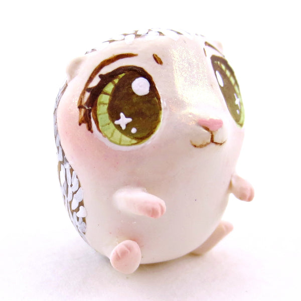 Hazel-Eyed Mini Hedgehog Figurine - Polymer Clay Cottagecore Fall Animal Collection