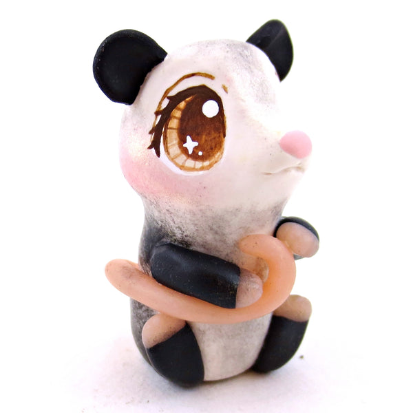 Little Possum Figurine - Polymer Clay Cottagecore Fall Animal Collection
