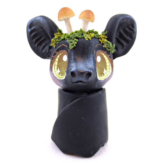 Mushroom Bat Figurine - Polymer Clay Cottagecore Fall Animal Collection