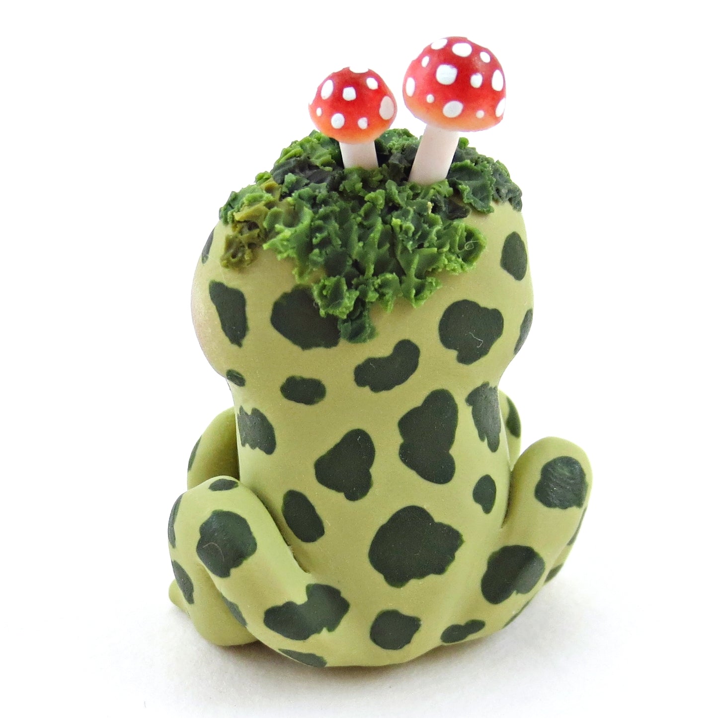 Mushroom Frog Figurine - Polymer Clay Fall Collection