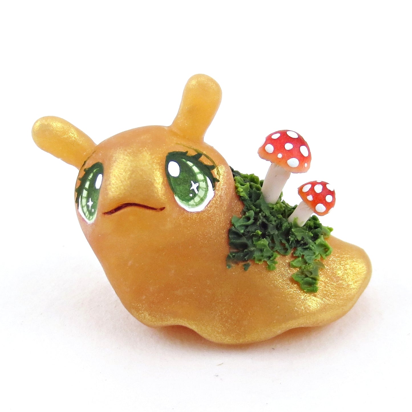 Mushroom Slug Figurine - Polymer Clay Fall Collection