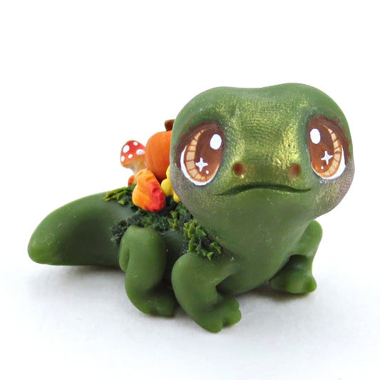 Cottagecore Fall Newt Figurine - Polymer Clay Fall Collection