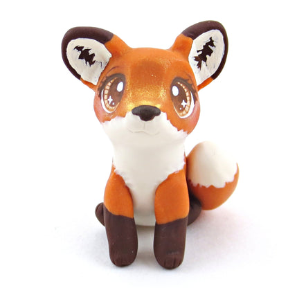 Floppy Ear Fox Figurine - Polymer Clay Fall Collection