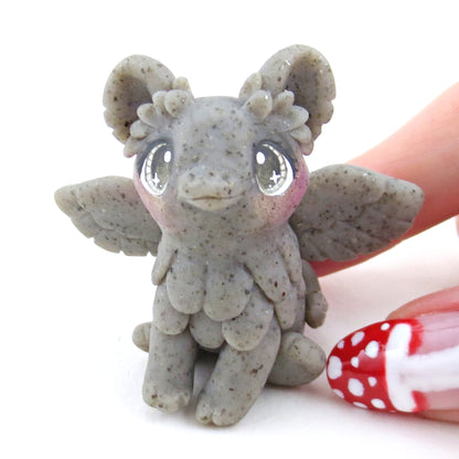 Fairytale Fall Gargoyle Stone Griffin Figurine - Polymer Clay Fall Collection