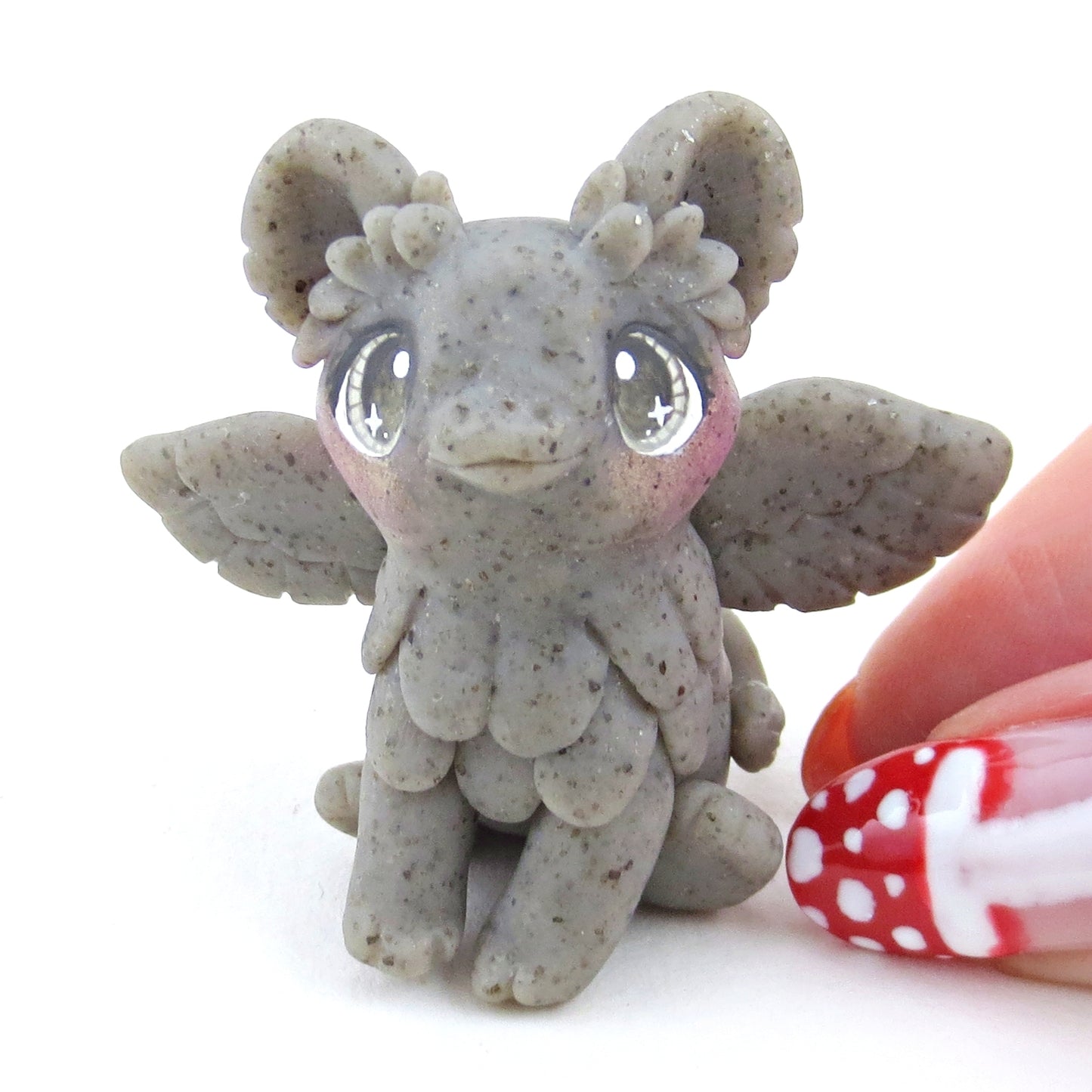 Fairytale Fall Gargoyle Stone Griffin Figurine - Polymer Clay Fall Collection