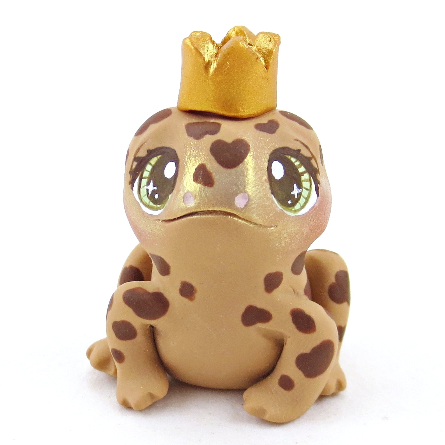Fairytale Fall Toad Prince Figurine - Polymer Clay Fall Collection