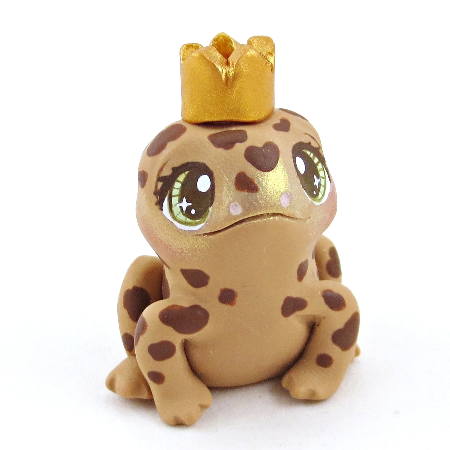 Fairytale Fall Toad Prince Figurine - Polymer Clay Fall Collection