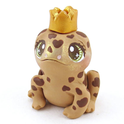 Fairytale Fall Toad Prince Figurine - Polymer Clay Fall Collection